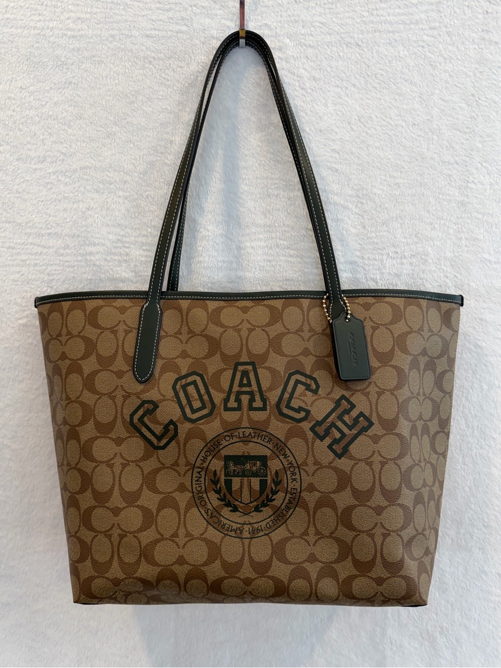 Coach Like-New Varsity City Tote CB879
